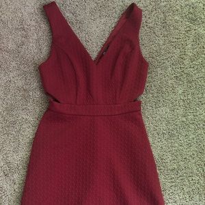Red Cutout Mini Dress